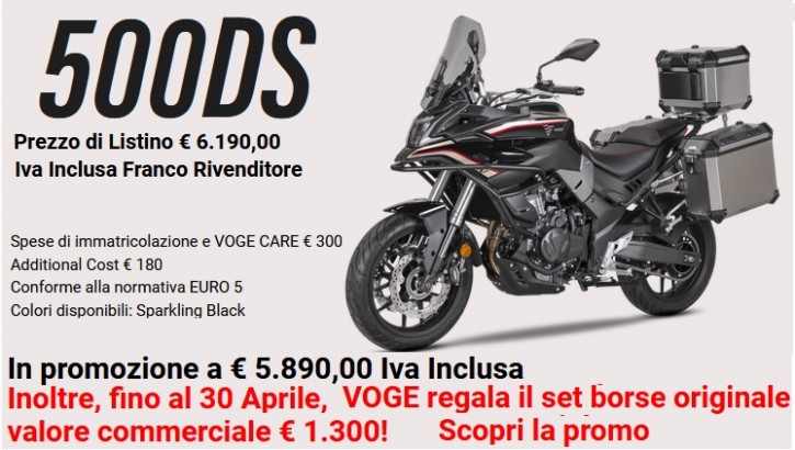 voge valico 500 promozione aprile 2022